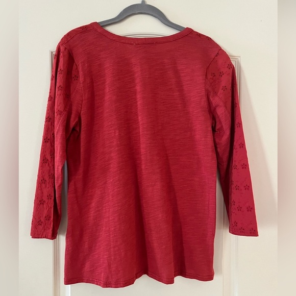 NWT Nine West Jeans brand Henley Style 3/4 Sleeve Women’s size Small - Picture 6 of 16